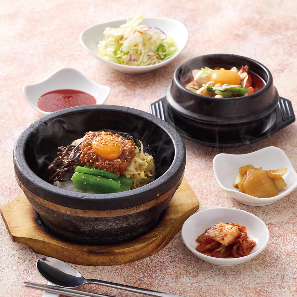 石焼ビビンバと純豆腐チゲ定食