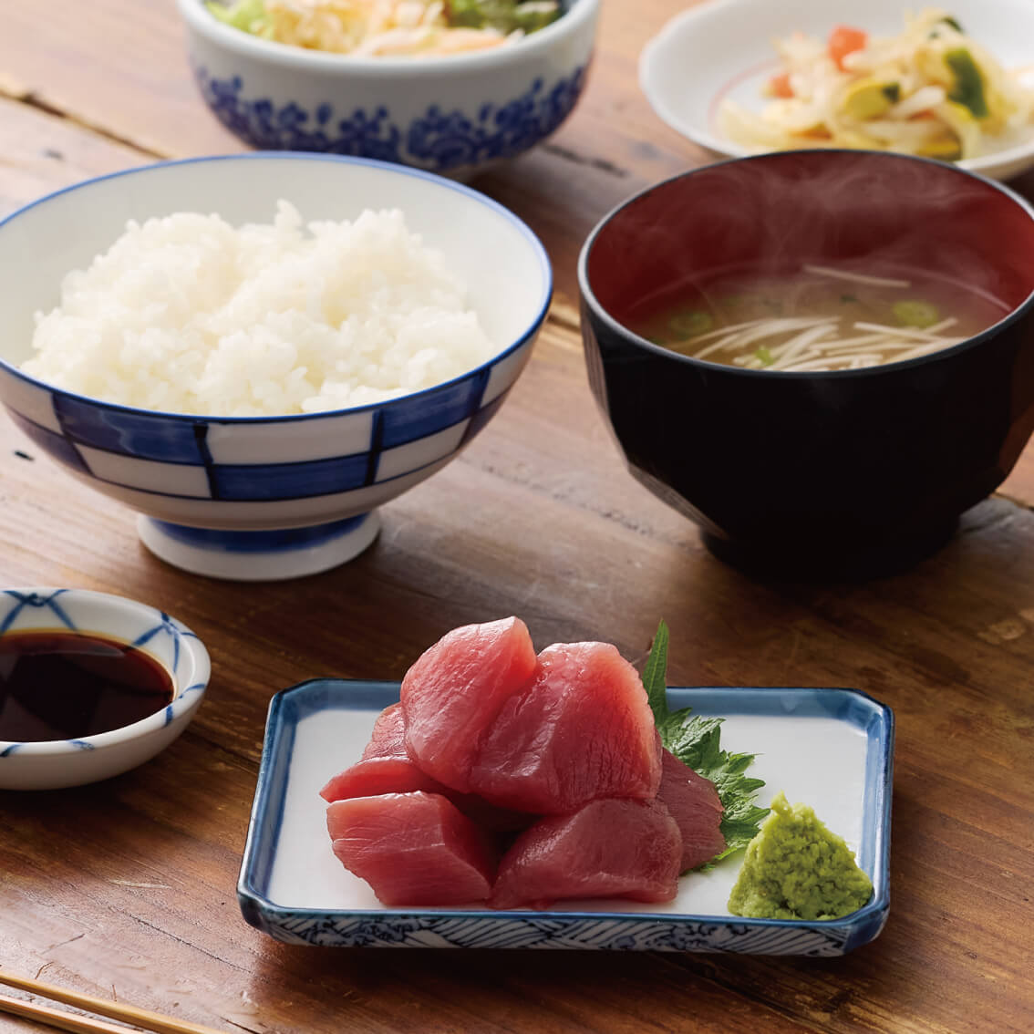 まぐろぶつ定食