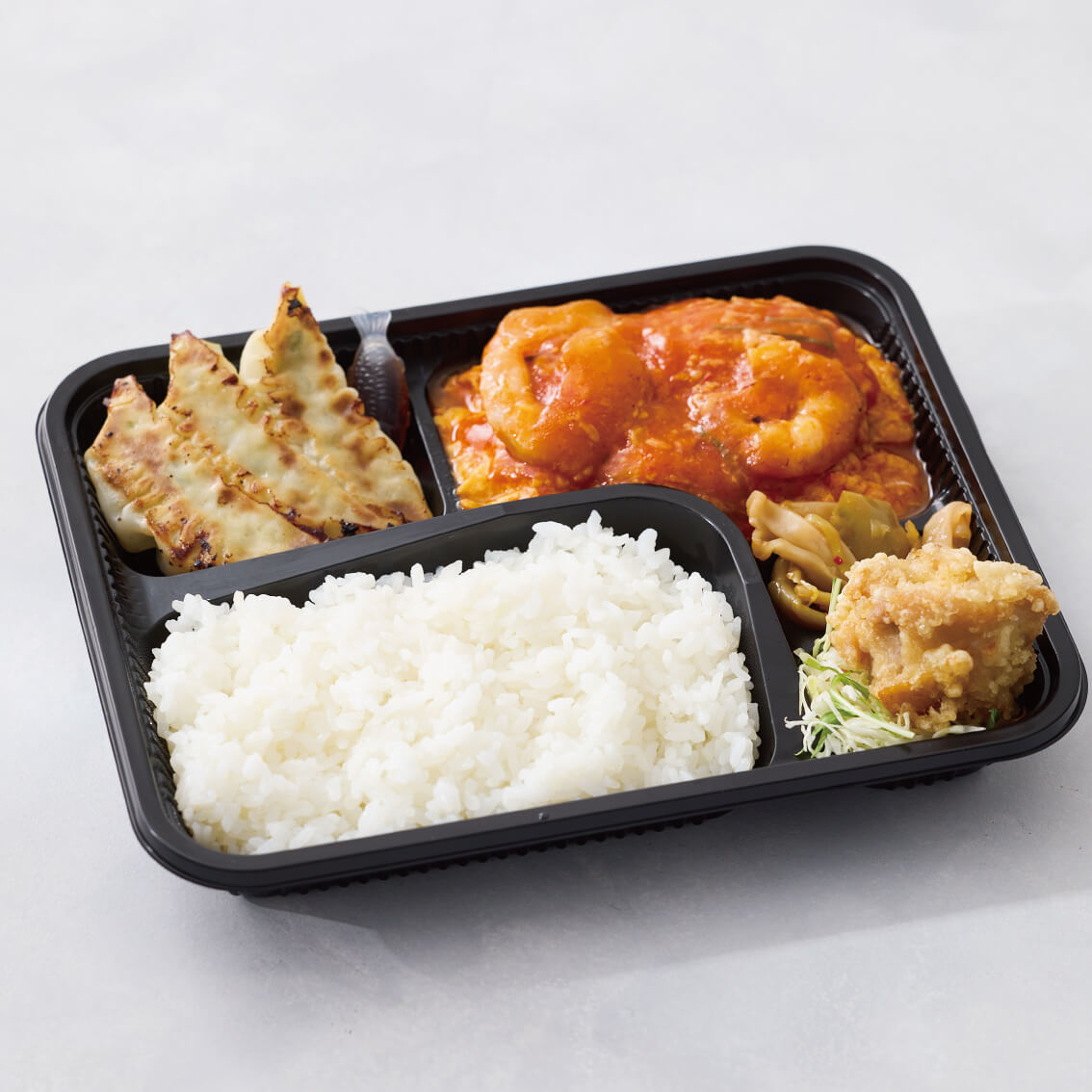 海老卵のチリソース弁当