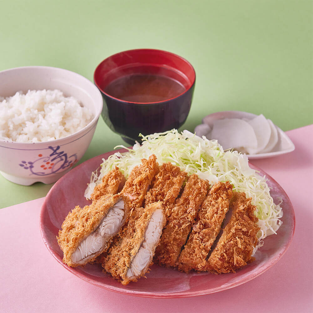 ロースかつ&鰆（さわら）フライ定食